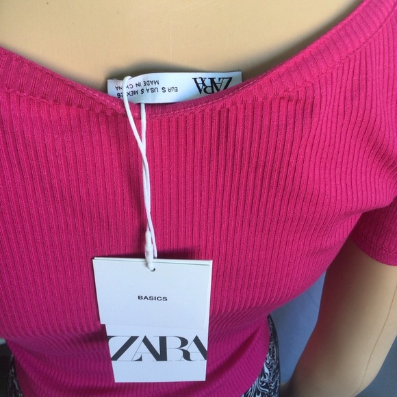 Zara pink short sleeve top - Picture 2 of 5